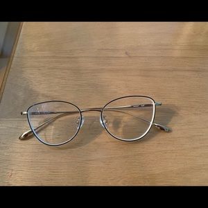 Brand new Black and gold metal eyeglass frames